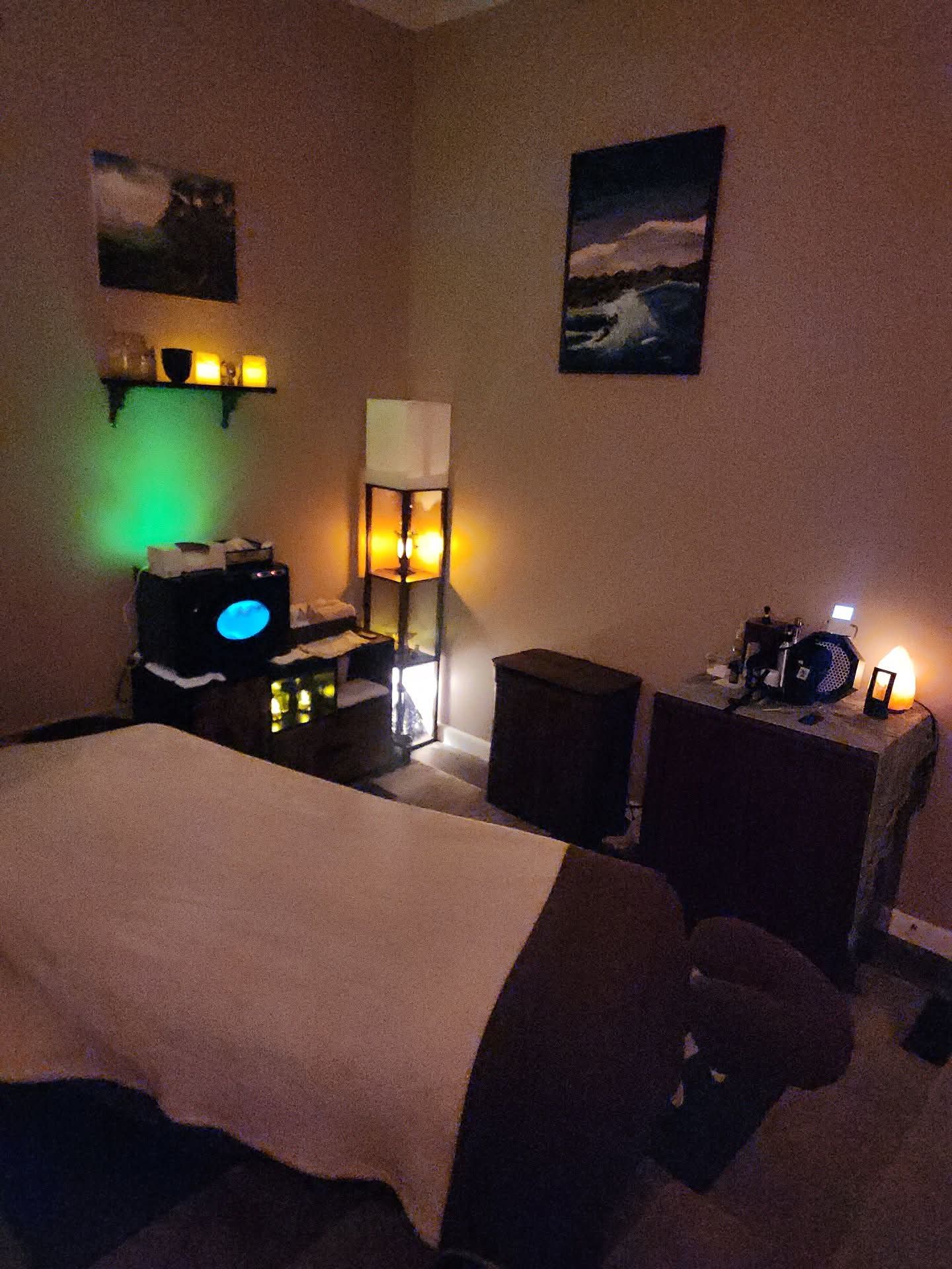 Massage therapy treatment room at Kinetic Rhythm™ in Hernando, FL
